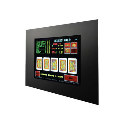 17 pulgadas VGA / CGA de entrada de señal de juegos de pantalla táctil infrarroja monitor para múltiples aplicaciones