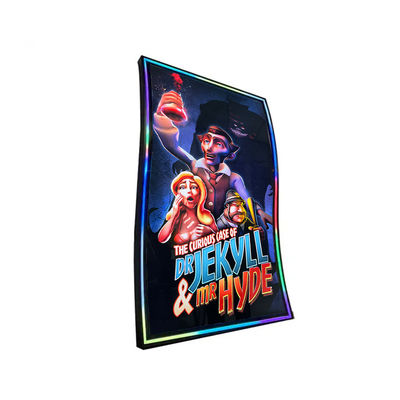 55 pulgadas en forma de S PCAP 3M/ELO Curva de pantalla táctil de protocolo de monitor para pantalla de juego vertical