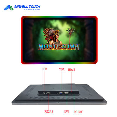 PCAP BalIy capacitivo pantalla táctil monitor de 23.8 pulgadas acrílico LED luz HD monitor de juego pantalla táctil
