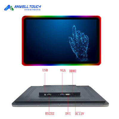 PCAP BalIy capacitivo pantalla táctil monitor de 23.8 pulgadas acrílico LED luz HD monitor de juego pantalla táctil