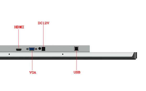 Cuadro abierto de 27 pulgadas HD1920*1080 Monitor de pantalla táctil para uso industrial PCAP portátil