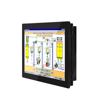 Monitoreo táctil industrial integrado PCAP 19 pulgadas con correa con interfaz HD-MI VGA USB pantalla LCD 1280 * 1024