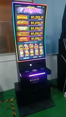 PCPA Touch Curva Máquina de tragamonedas Base gabinete Habilidad de juego Monitor táctil de metal 43 pulgadas