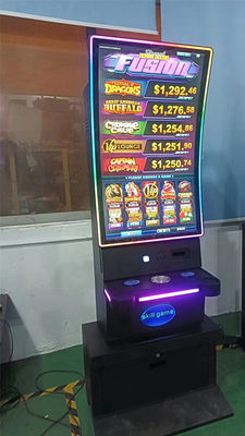 PCPA Touch Curva Máquina de tragamonedas Base gabinete Habilidad de juego Monitor táctil de metal 43 pulgadas