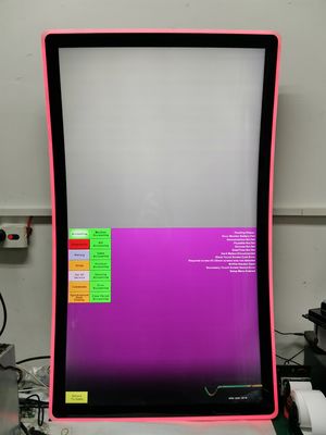 Multitouch Pcap pantalla táctil de 43 pulgadas pantalla táctil curvada 5ms 16.7M