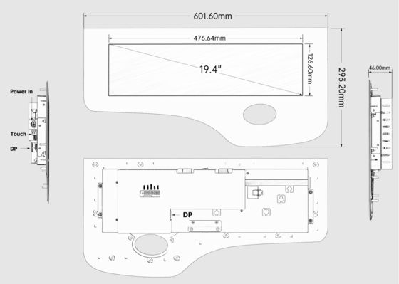 Panel de botones completo Ideck de 19.4 pulgadas, táctil, tamaño estándar