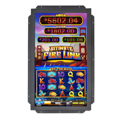 Máquina de juegos de infrarrojos de 55 pulgadas Ultra Responsive 5ms Monitor de pantalla táctil con una precisión de 10 puntos impecable