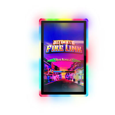 Monitor de pantalla táctil de juego de 400 nits con bisel LED lateral resistente a los arañazos y tiempo de respuesta de 5 ms