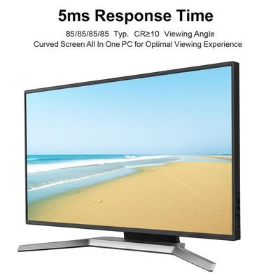 Tiempo de respuesta de 5 ms y 85/85/85/85 Tipo CR≥10 Ángulo de visión Pantalla curvada todo en un PC para una experiencia de visualización óptima
