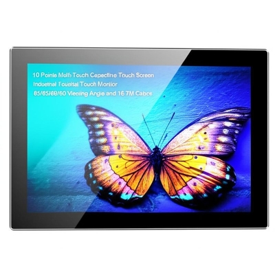10 puntos Multi-Touch Capacitive Touch Screen Monitor táctil industrial con ángulo de visión de 85/85/80/80 y 16,7M colores